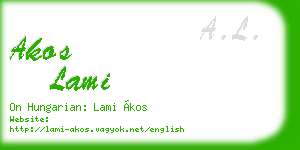 akos lami business card